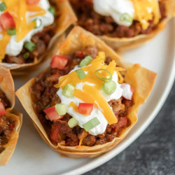 Easy Taco Wonton Cups Recipe