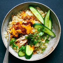 One-pot Gingery Chicken And Rice With Peanut Sauce