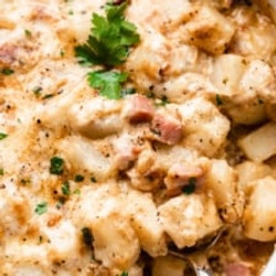 Cheesy Ham &amp; Potato Casserole