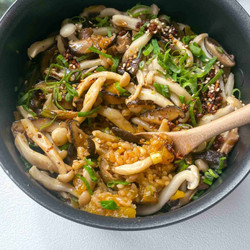 Easy One-pot Pumpkin Mushroom Rice