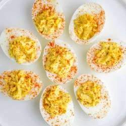 Classic Deviled Eggs w/ Bacon