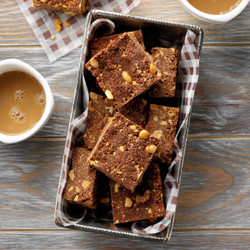 No-bake Peanut Brownies