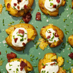 Loaded Smashed Potatoes
