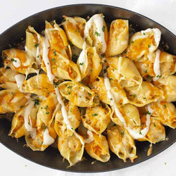 Buffalo Chicken Stuffed Shells