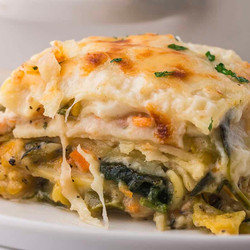 Vegetable Lasagna With White Sauce
