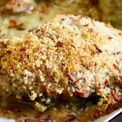 Crunchy Baked Pesto Chicken Thighs