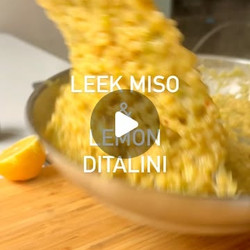 Leek, Miso &amp; Lemon Ditalini