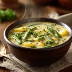 Creamy Vegan Green Bean And Potato Soup