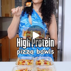 High Protein Pizza Bowl Meal Prep
