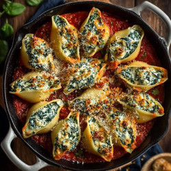 Easy Spinach And Ricotta Stuffed Shells