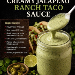Creamy Jalapeño Ranch Taco Sauce