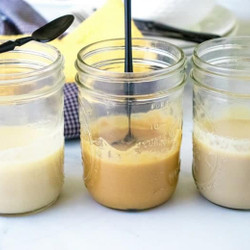 Sweetened Condensed Milk Substitute With Honey, Sucanat Or Raw Sugar