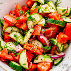 Cucumber Tomato Salad (quick &amp; Easy)