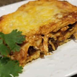 Rotisserie Chicken Enchilada Casserole