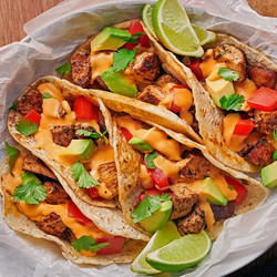 Zesty Chicken Tacos With Cilantro And Avocado