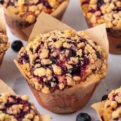 Jumbo Vegan Blueberry Muffins