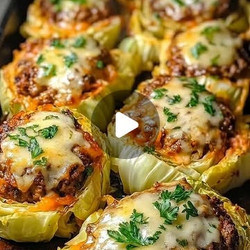 Oven-baked Mediterranean Cabbage Burgers