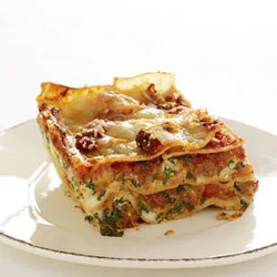 Three-cheese Lasagna With Italian Sausage