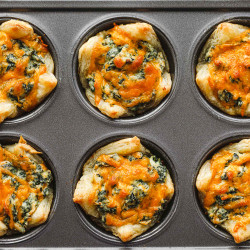 Spinach Dip Puff Bites