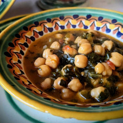Garbanzo And Spinach Stew (potaje De Garbanzos Con Espincas)