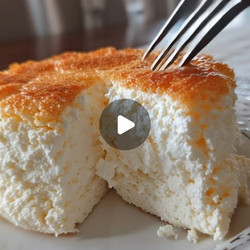 Orange Cottage Cheese Cloud Cake