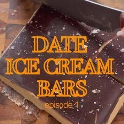 Three Ingredient Date Ice Cream Bars