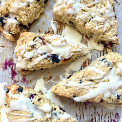 Lemon Blueberry Sourdough Scones