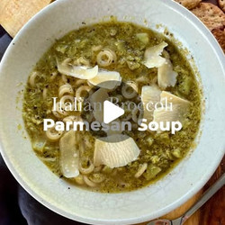 Italian Broccoli Parmesan Soup
