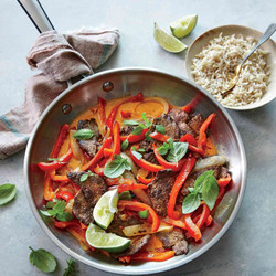 Spicy Red Curry Beef &amp; Rice