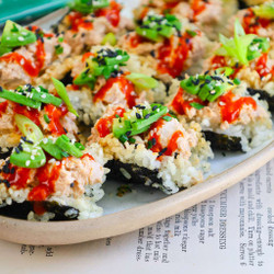 Mini Crispy Spicy Tuna Sushi Tacos