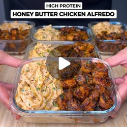 Honey Butter Chicken Alfredo Pasta