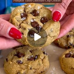 Life Changing Pumpkin Tahini Chocolate Chip Cookies