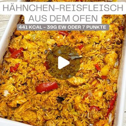 Hähnchen-reisfleisch Aus Dem Ofen