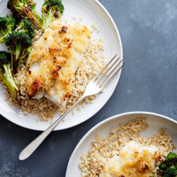 Baked Cod With Crunchy Miso-butter Bread Crumbs