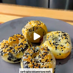 Spicy Tuna Spirals Crusted With Sesame