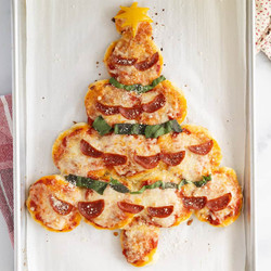 Easy Christmas Pizza
