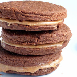 Chocolate Peanut Butter Sandwich Cookies