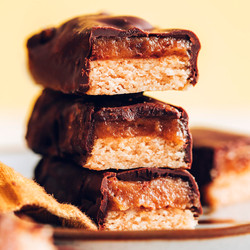 Homemade Twix Bars (vegan, Gluten-free)