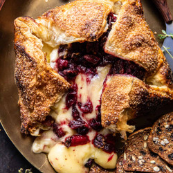 Pastry Wrapped Cranberry Baked Brie