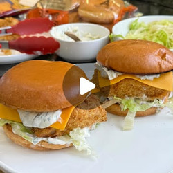 Air Fryer Cod Fish Sandwiches
