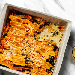 Butternut Squash And Creamed-spinach Gratin