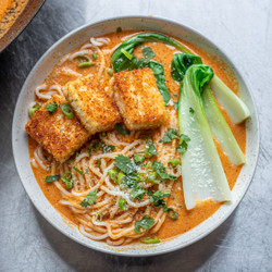 Scotch Bonnet Coconut And Crispy Tofu Noodles