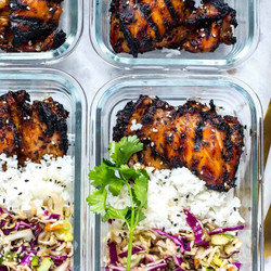Korean Inspired Chicken Meal Prep Bowls
