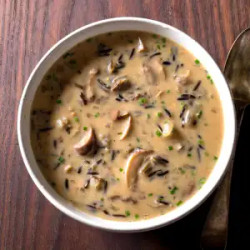 Wild Rice And Mushroom Soup