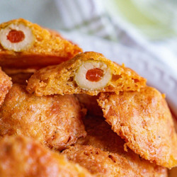 Olive Stuffed Cheese Wafers
