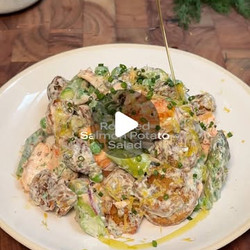 Roasted Salmon Potato Salad