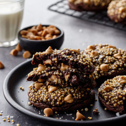 Chocolate Peanut Butter Crunch Cookies