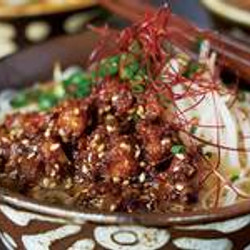 Noodles In Dashi With Miso-coated Pork Belly