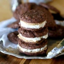 Peanut Butter Brownie Cookie Sandwiches