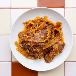 Pork Ragout With Mafaldine